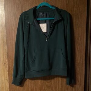 Recreation Forest Green Half-Zip Sweatshirt